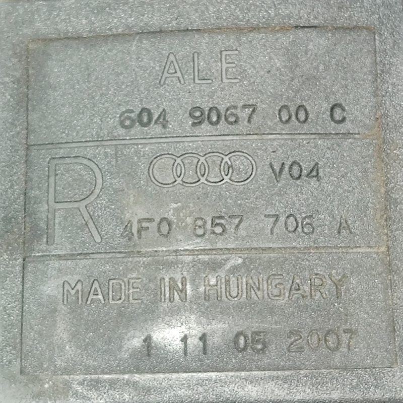 Ремінь безпеки Audi A6 C6 04-11 2.0 TDI пр. OEM 4f0857706a