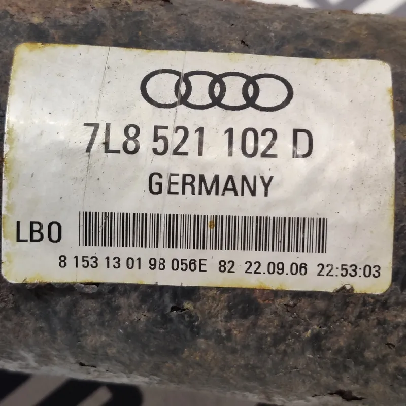 Карданний вал Audi Q7 4L (05-15) 3.6 Бензин OEM 7L8521102D