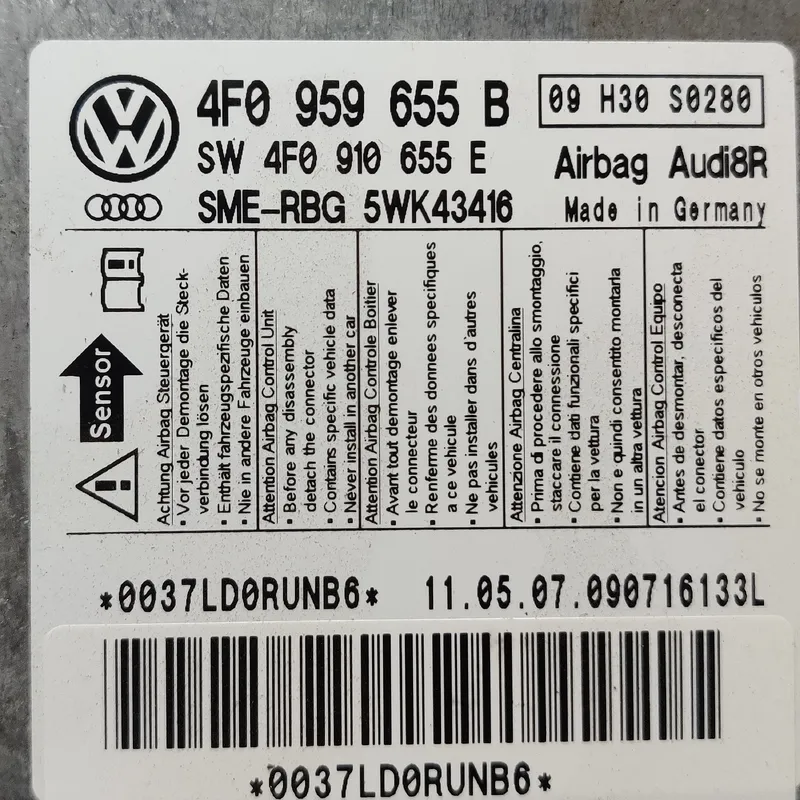 Блок Airbag Audi A6 C6 (04-11) 2.0 TDI OEM 4f0959655b