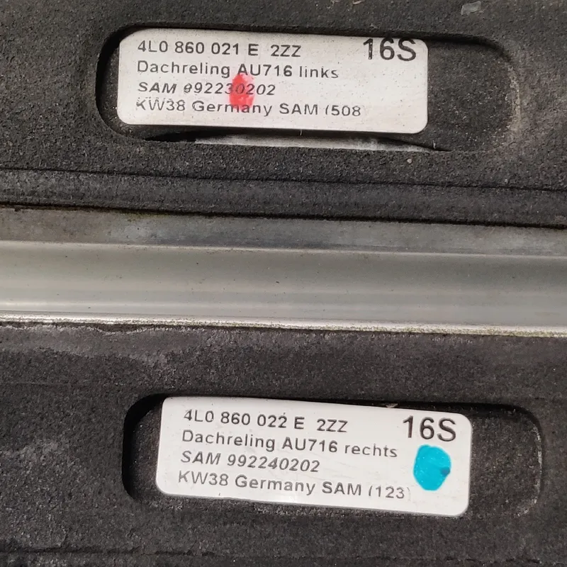 Рейлінги Audi Q7 4L (05-15) 3.6 Бензин OEM 4L0860021E