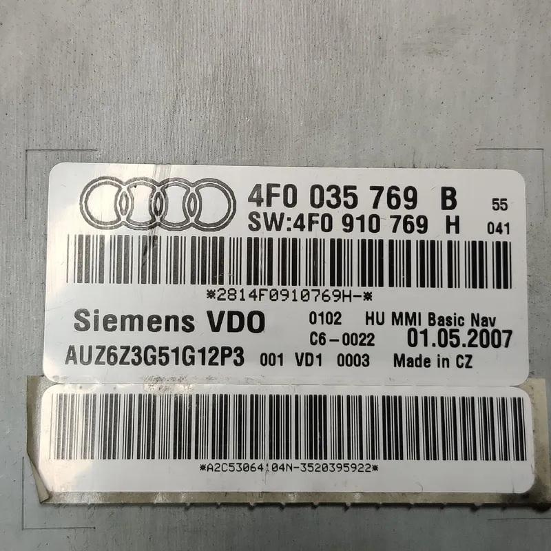 Навігація Audi A6 C6 (04-11) 2.0 TDI OEM 4F0035769B
