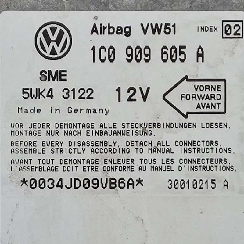Блок подушок Volkswagen Bora (98-05) 1.9 TDI OEM 1C0909605A