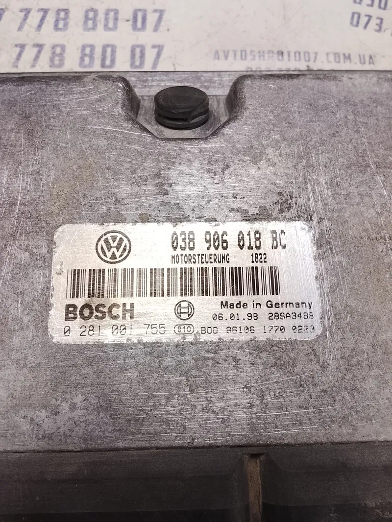 ЕБУ Skoda Octavia Tour (96-10) 1.9 TDI OEM 038906018bc