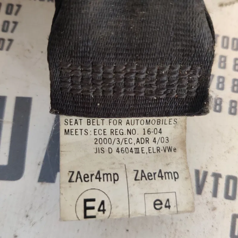 Ремінь безпеки Mazda 3 BK (03-09) пер. прав. OEM 603157300a