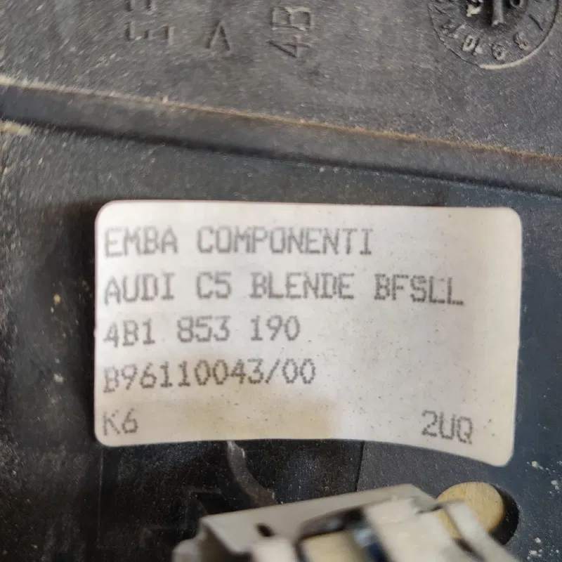 Накладка салону Audi A6 C5 (97-05) 4B1853190