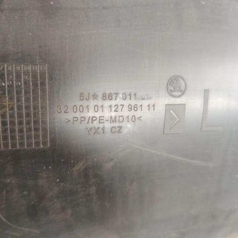 Карта дверна Skoda Fabia 2 (07-14) передня ліва OEM 5j867011
