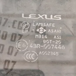 Скло дверей задня права Lexus LS 430 (00-06) 43r007446 фото 3