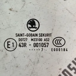 Скло дверей Skoda Fabia 2 (07-14) заднє ліве OEM 43r001057 фото 3
