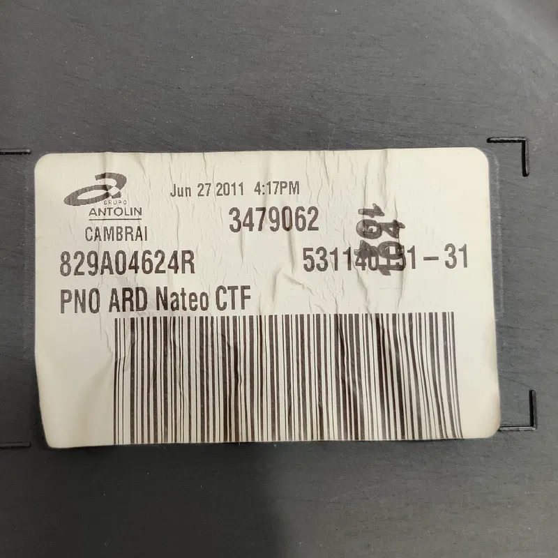 Карта Renault Scenic 3 (09-16) 1.6d Зад.Пр. OEM 829a04624r
