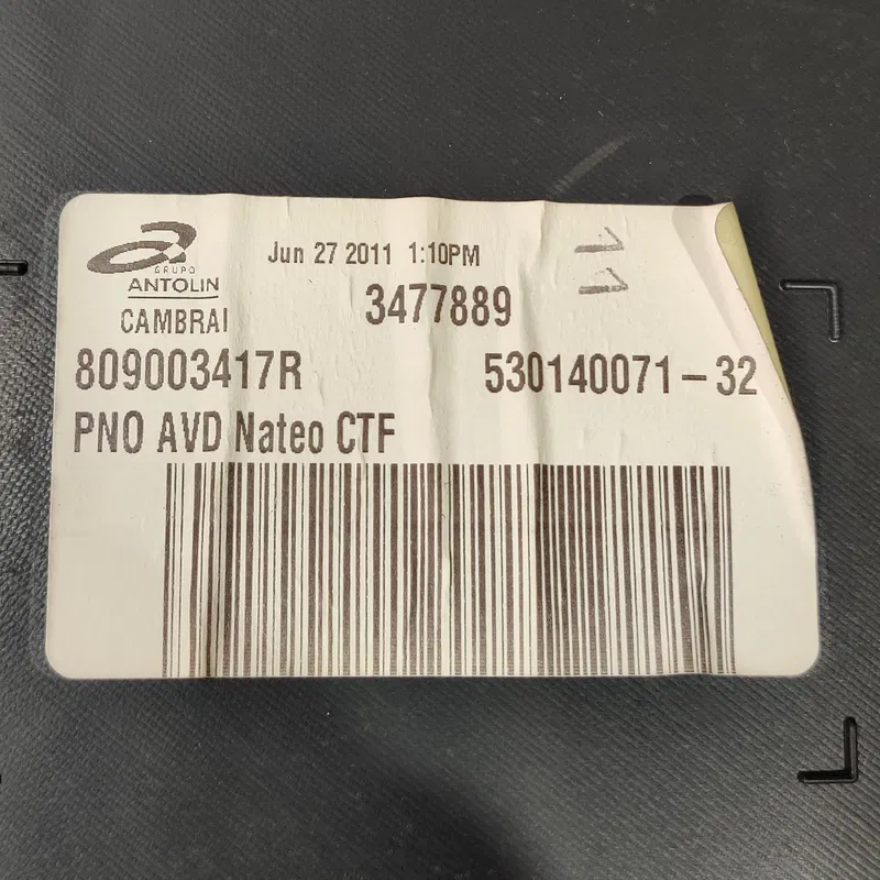 Карта дверна Renault Scenic 3 (09-16) 1.6d Пр.Пр. 809003417r