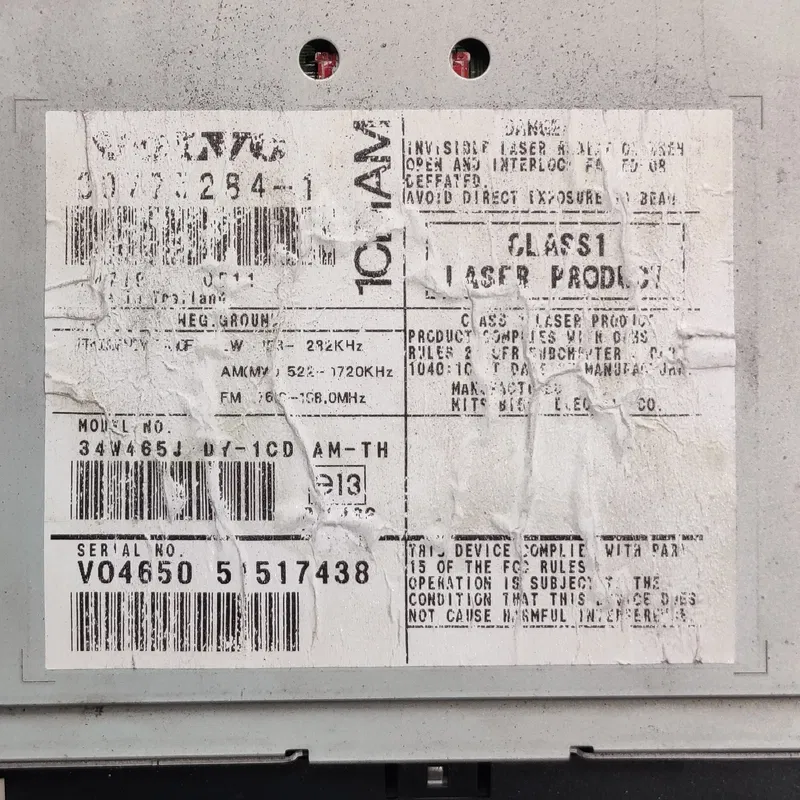 Магнітола Volvo V50 (04-12) 2.0 Diesel OEM 36050353