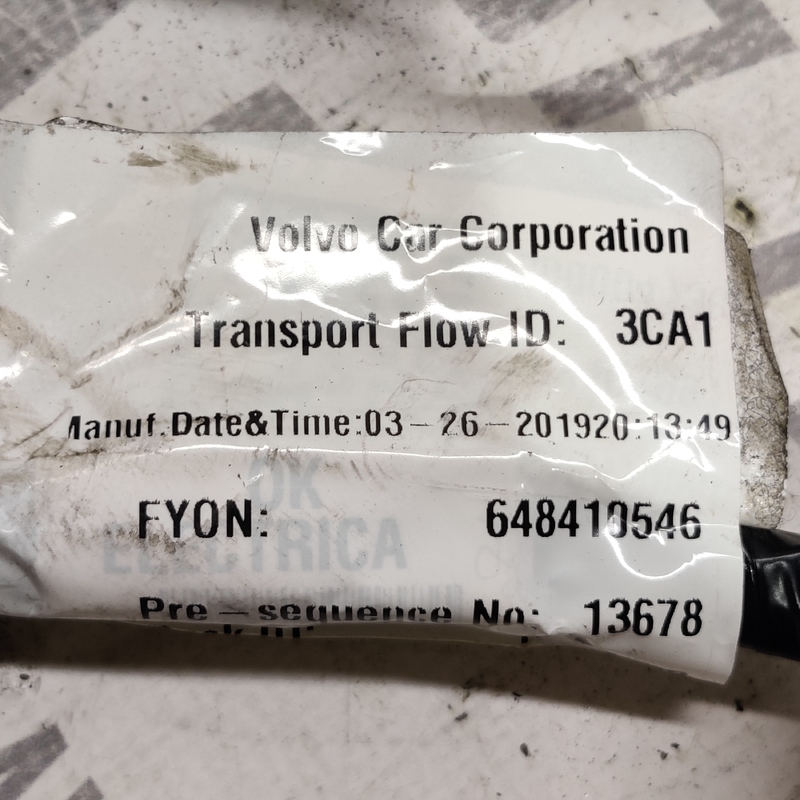 Проводка салону Volvo S60 III (18-24) 2.0 бенз OEM 9401991