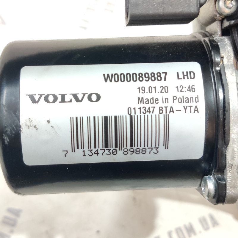 Мотор склоочисників Volvo S60 III (18-24) 2.0Б W000089887
