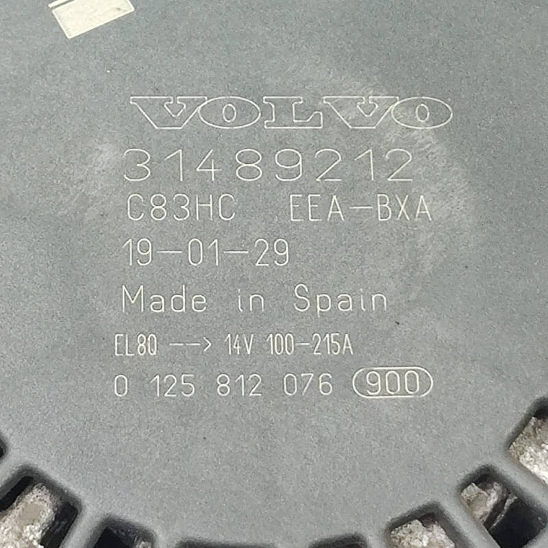 Генератор Volvo S60 III SPA (19-) 2.0 Бензин 31489212