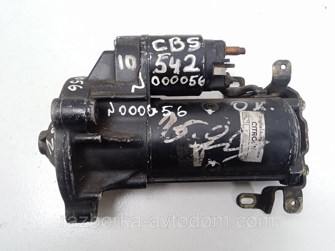 Стартер CS542 б/у (Valeo) Citroen XSARA , Zx , Saxo , AX , Peugeot 106 , Nissan Micra . (10 зубів) 12V