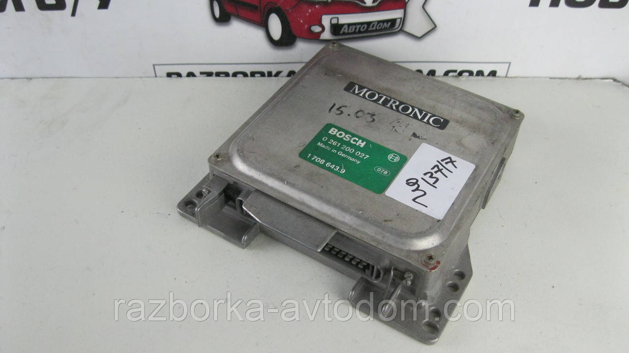 Блок керування двигуном мозку ЕБУ BMW E30 Е28 (1981-1994) OE:0261200027, 1708643.9 фото 2