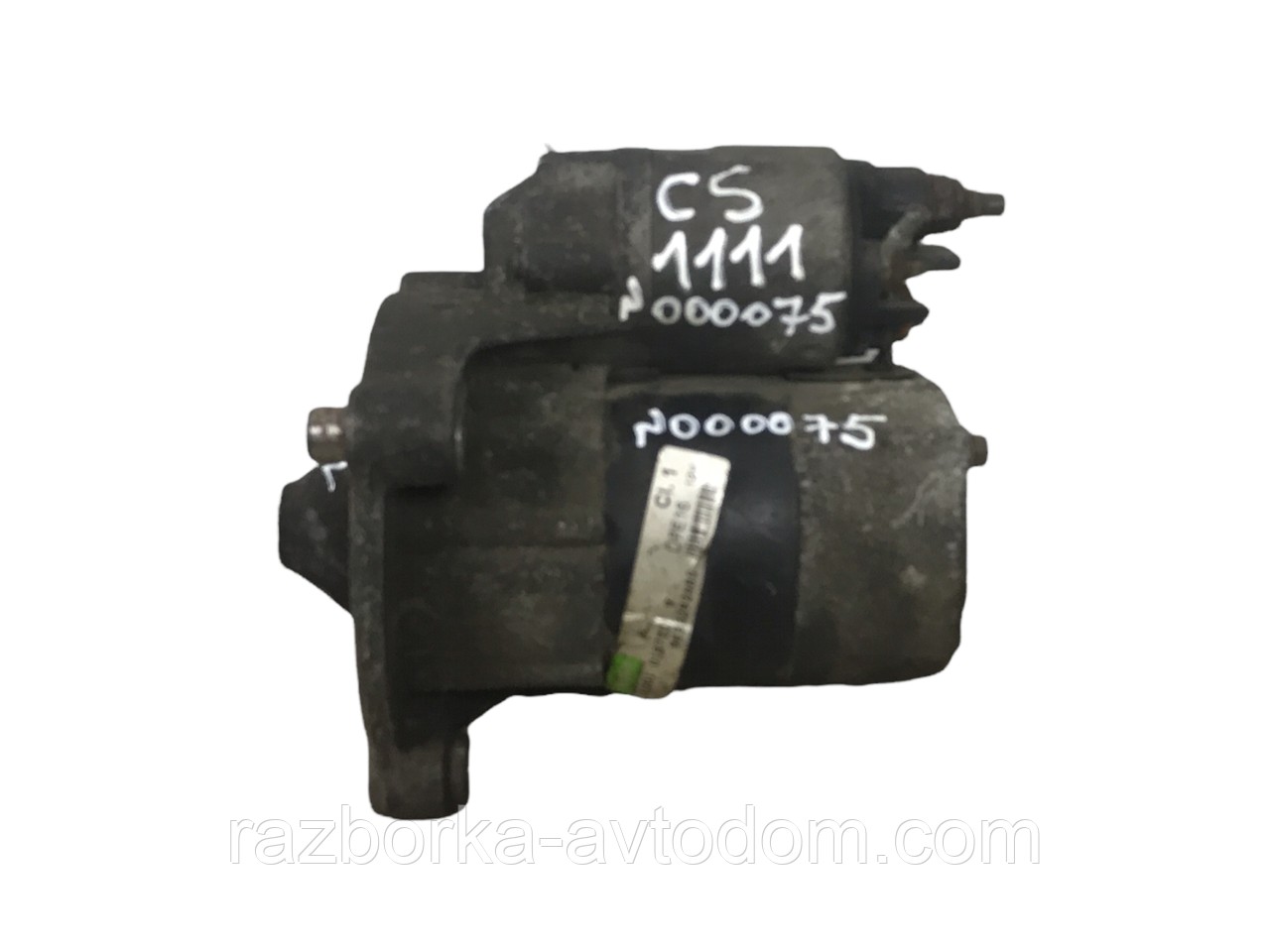 Стартер CS1111 б/у (Valeo) Citroen NEMO, Saxo, Berlingo, Peugeot 1007, 306, 106, (9 зуб) 12V 0.7KW