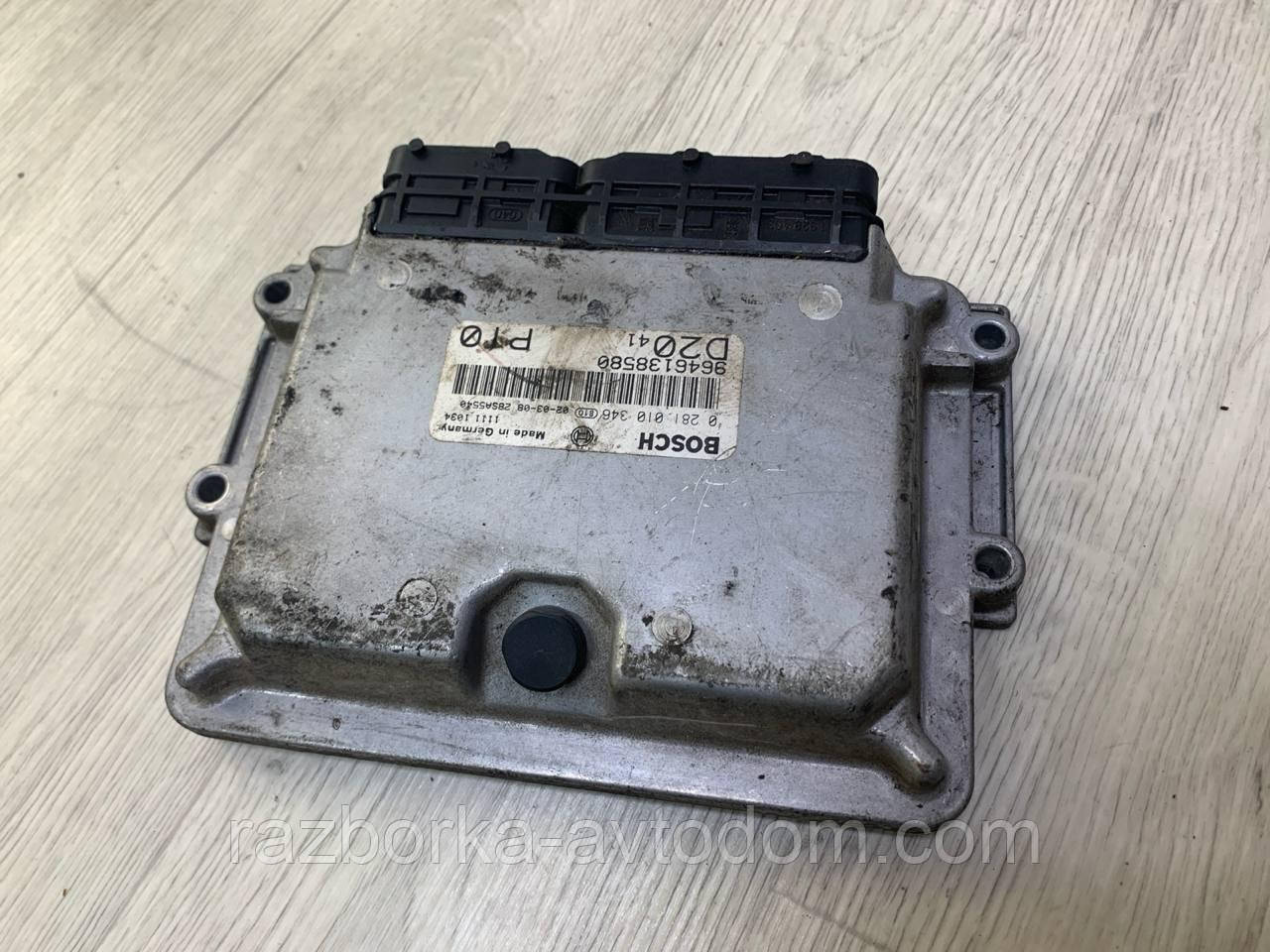 Електронний блок керування двигуном (ЕБУ) мізки Fiat Ducato 244, Peugeot Boxer, Citroen Jumper (94-06 OE:9646138580, 0281010346
