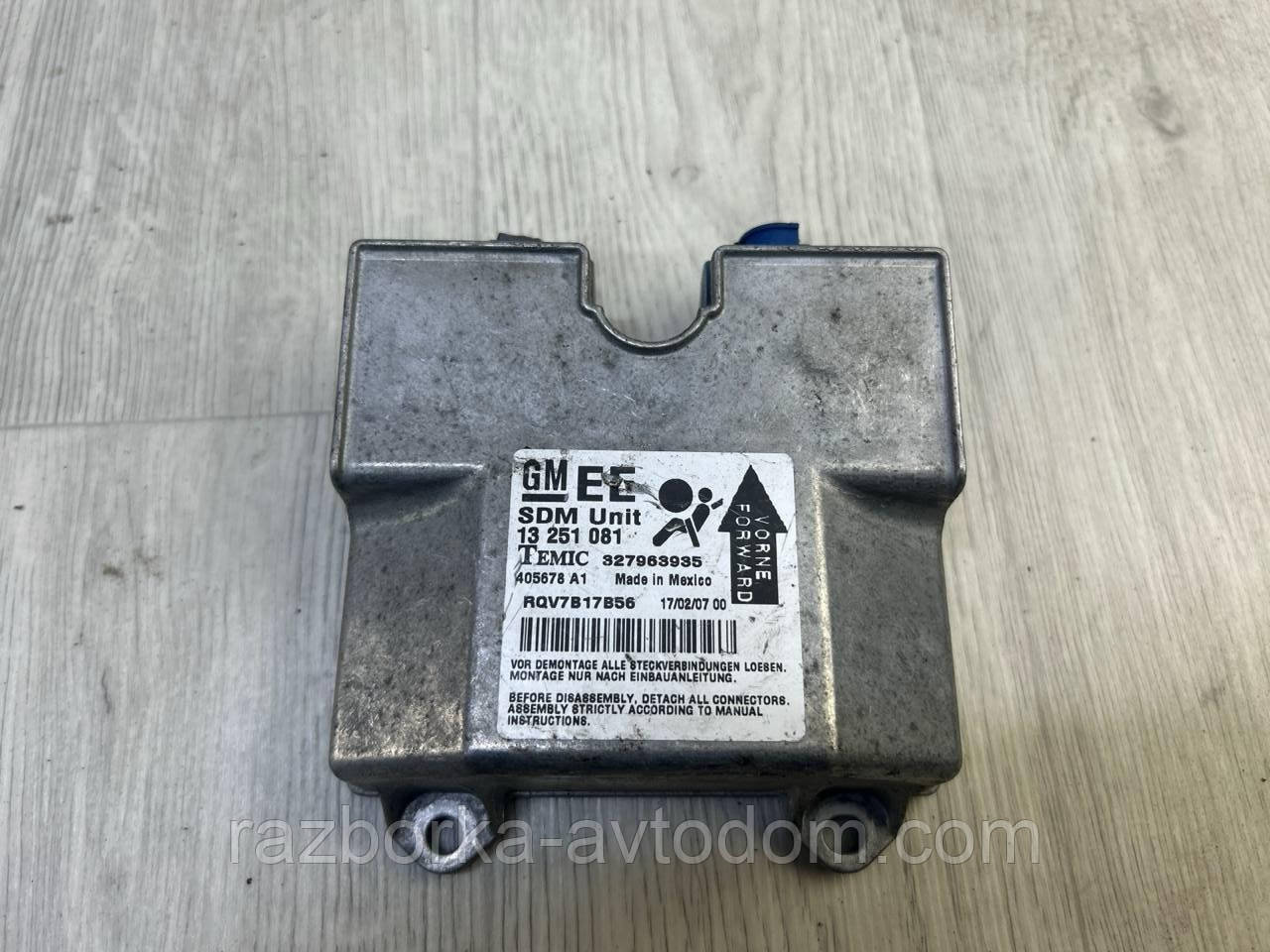 Блок керування AIRBAG OPEL ASTRA H (05-10) OE:13251081