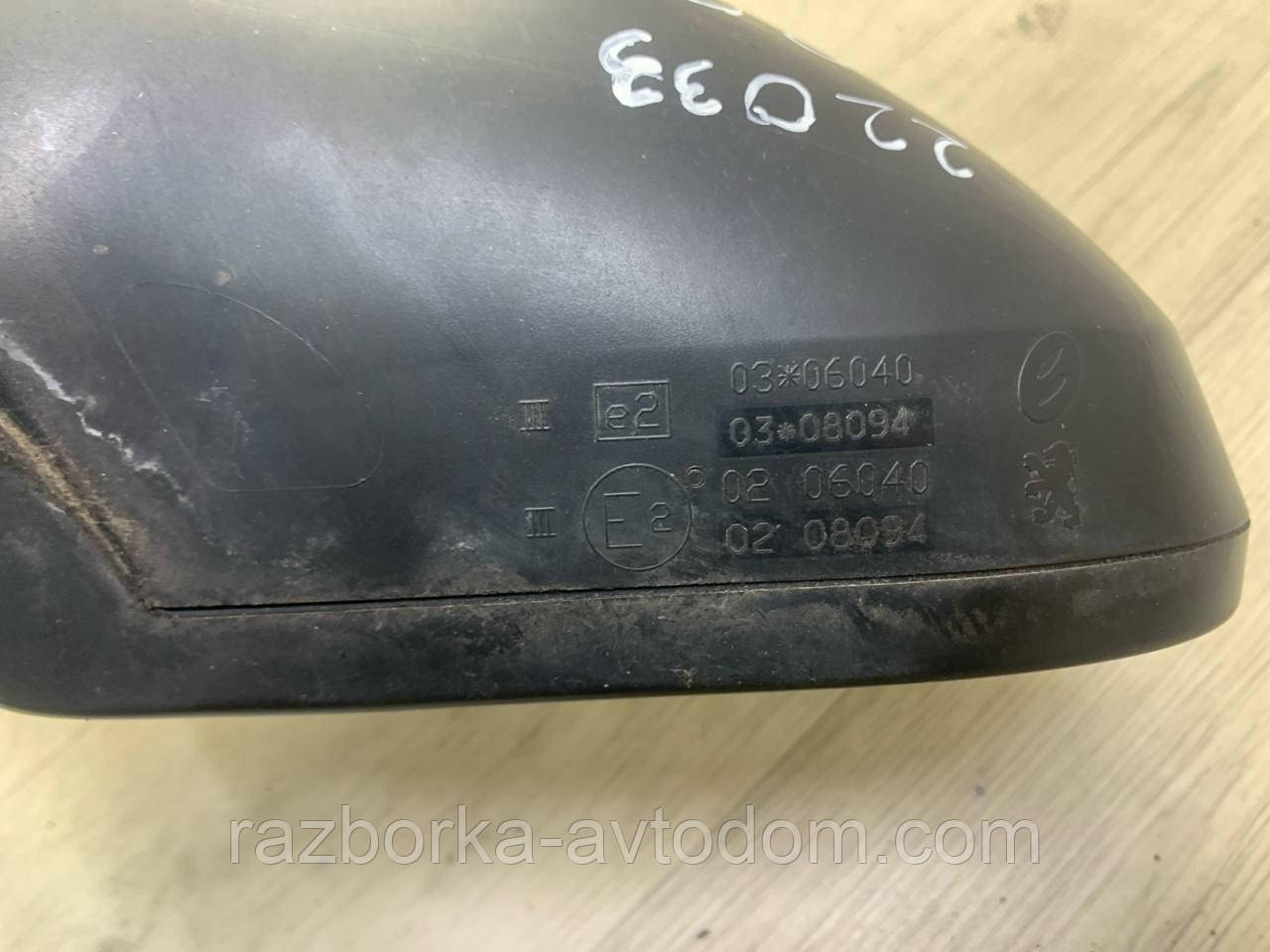 Дзеркало переднє ліве (електро) PEUGEOT 308 (2007-2013) ОЕ: 8153NE фото 2