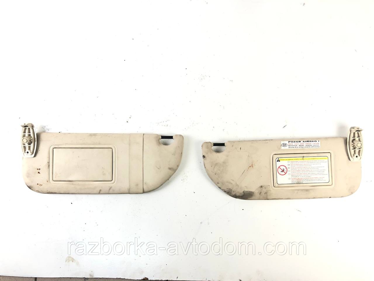 Сонцезахисний козирок (комплект лівий/правий) Citroen C4 (04-11) ДЕФЕКТ